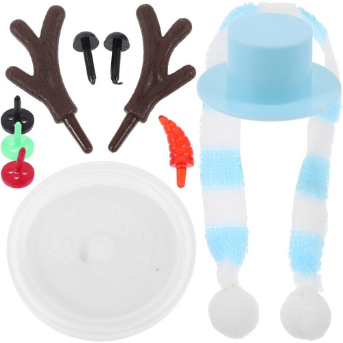 1 Set Clay Snowman Materials Clay Snowman Set Snowman Material Clay Craft - Picture 3 of 12