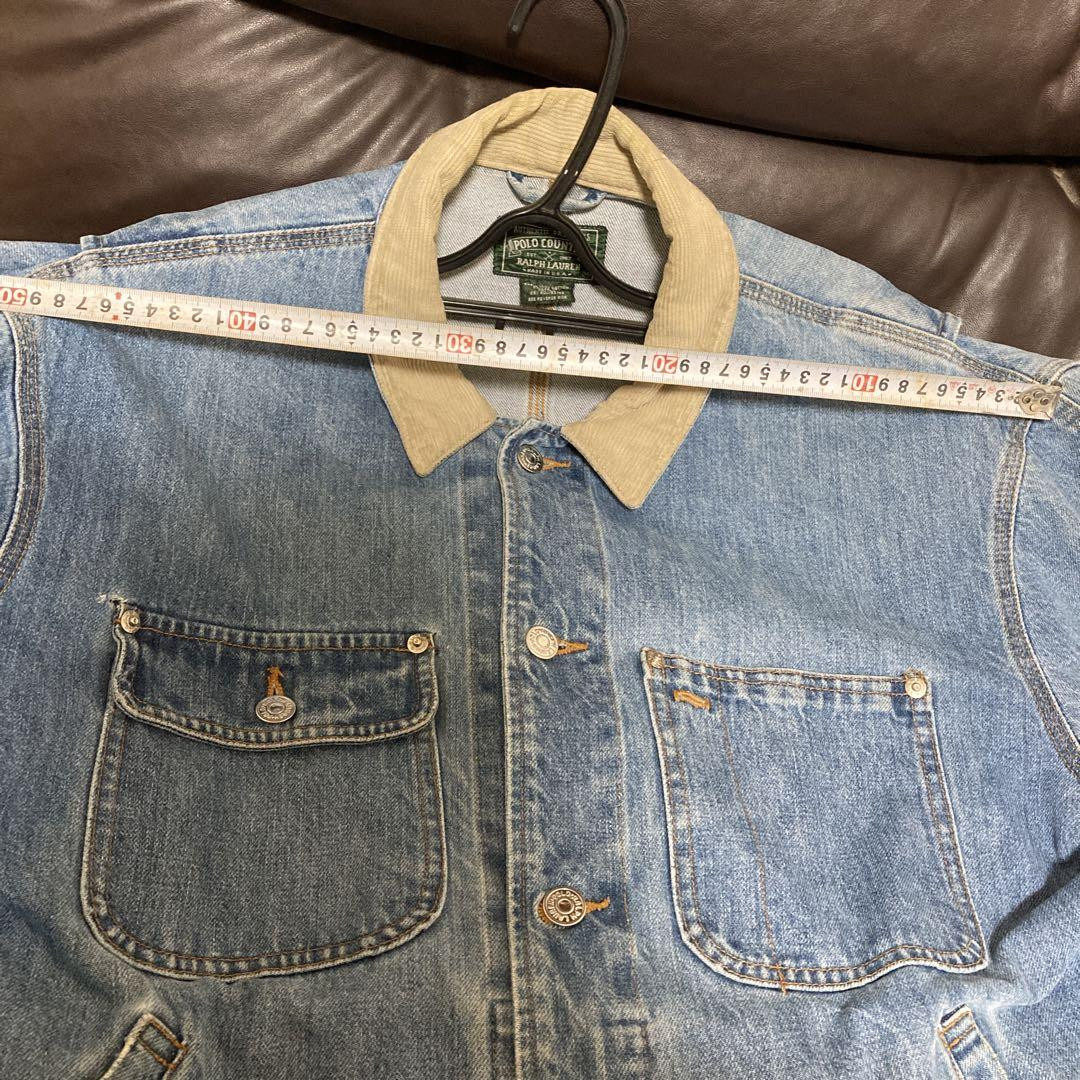POLO COUNTRY RRL Denim Jacket Coverall Made in USA size M | eBay