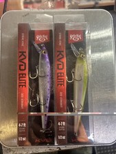 Lot 2x Strike King KVD Elite 300 Series Jerkbait - 4.75 Inches 1/2oz, New!
