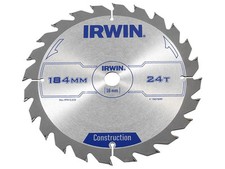 Image of Irwin Construction Circular Saw Blade 184 x 16mm x 24T ATB