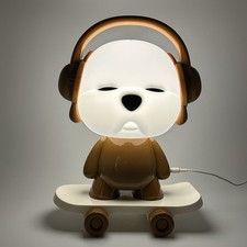 Jumbo Night Light Cute Brown Dog Table Desk Lamps Kids Lamp Touch Sensor