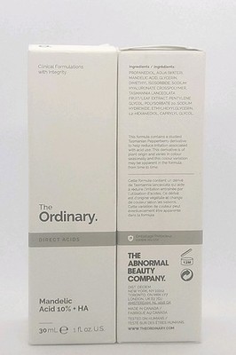 2x The Ordinary Mandelic Acid 10% + HA Face Serum (30ml/ 1 fl oz) New Boxed 