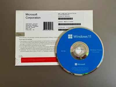 WINDOWS 11 HOME DVD PACK WITH PRODUCT KEY | FAST SHIPPING - image 1 of 3