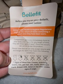 Bellefit Corset Girdle Thong Postpartum Belly Abdominal Wrap Bodysuit Nude New  