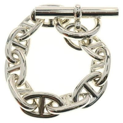 H*i様 HERMES Chaine d'Ancre TGM 10コマ ブレスレ Hermès Chaine d'Ancre TGM 10-Link Chain Bracelet, Silver, Pre