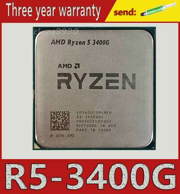 AMD Ryzen R5 3400G AM4 R5 3400G Zen+ 3.7GHz/4MB quad-core CPU