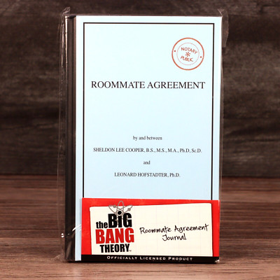 The Big Bang Theory Roommate Agreement Lined Journal Bif Bang Pow! 2013 Sealed