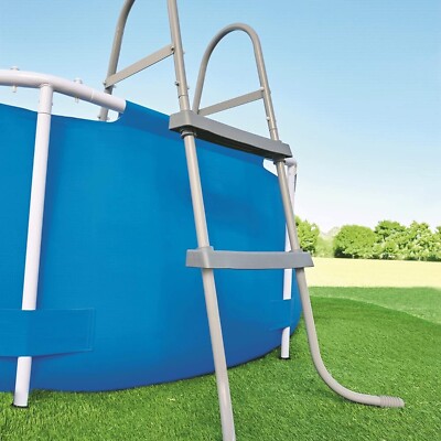 Bestway Leiter Poolleiter 84cm - Grau Leiter Pool Flowclear (58430) Neu OVP 
