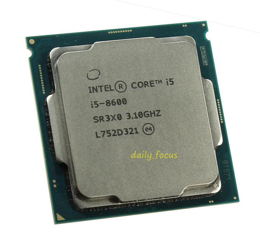 Intel Core i5 8600 3.1 GHz LGA1151 6 cores SR3X0 6 threads Intel Core i5 8600 3.1 GHz LGA1151 6 cores SR3X0 6 threads