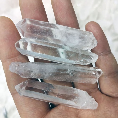 70-100mm Natural Clear Quartz Crystal Point Stone Column Energy Monocrystal Wand - Picture 18 of 18