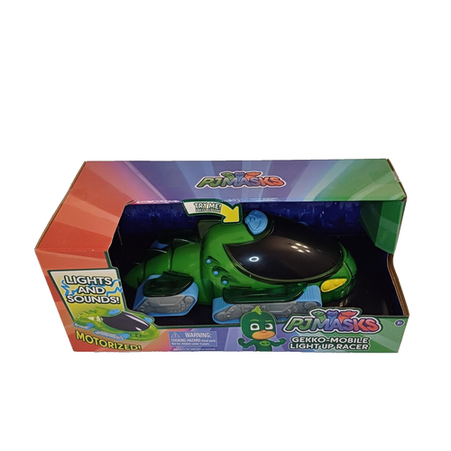 Set of 2 PJMASKS Cat-Car Gekko-Mobile Light Up Racer Motorized Lights & Sounds - Bild 11 von 16