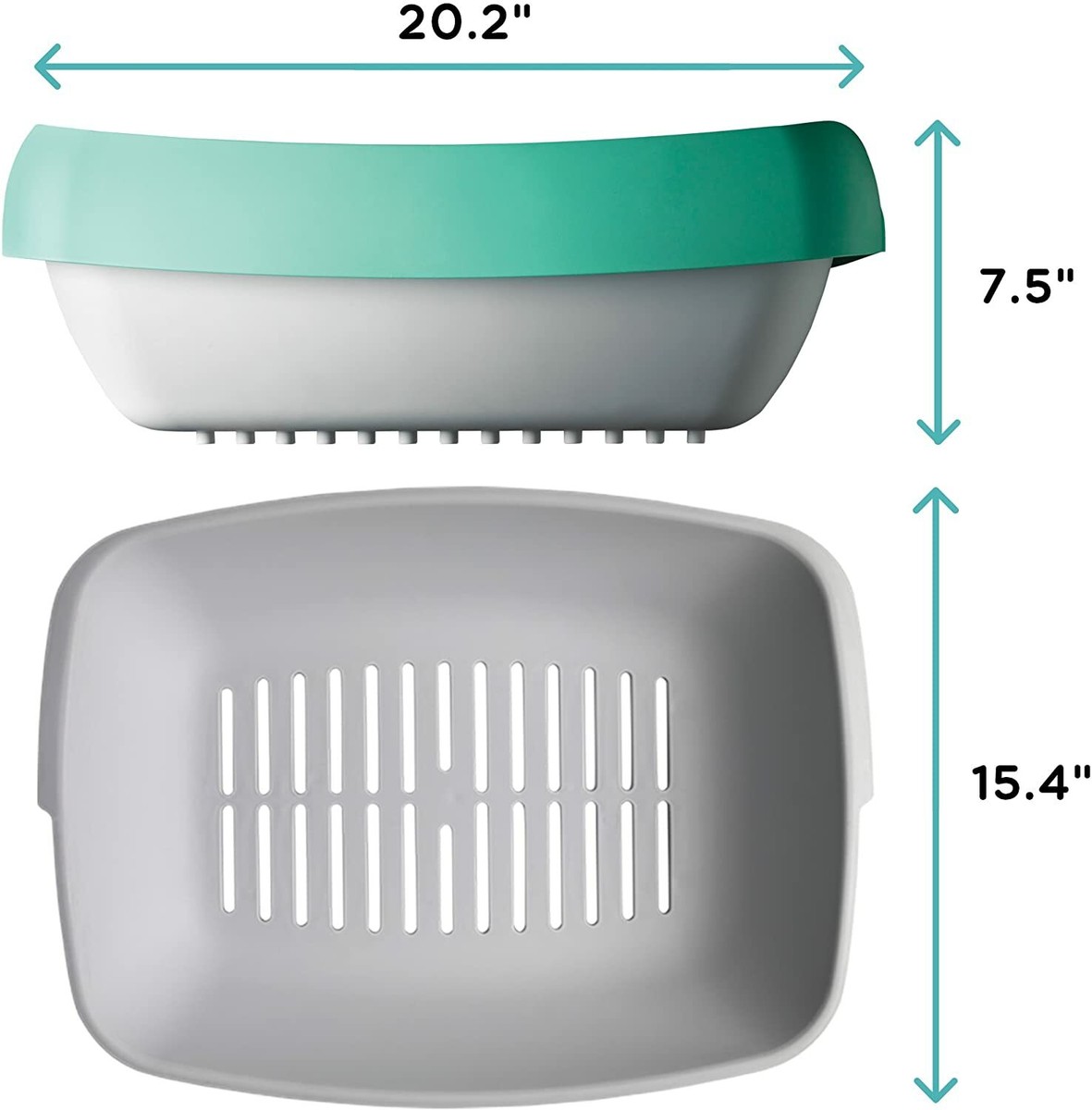 Luuup Litter Box Sift Tray System Non-Stick Antimicrobial Spill Guard NEW