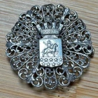 STUNNING ANTIQUE ÎLE D’OLERON BROOCH. SILVER METAL (1272)
