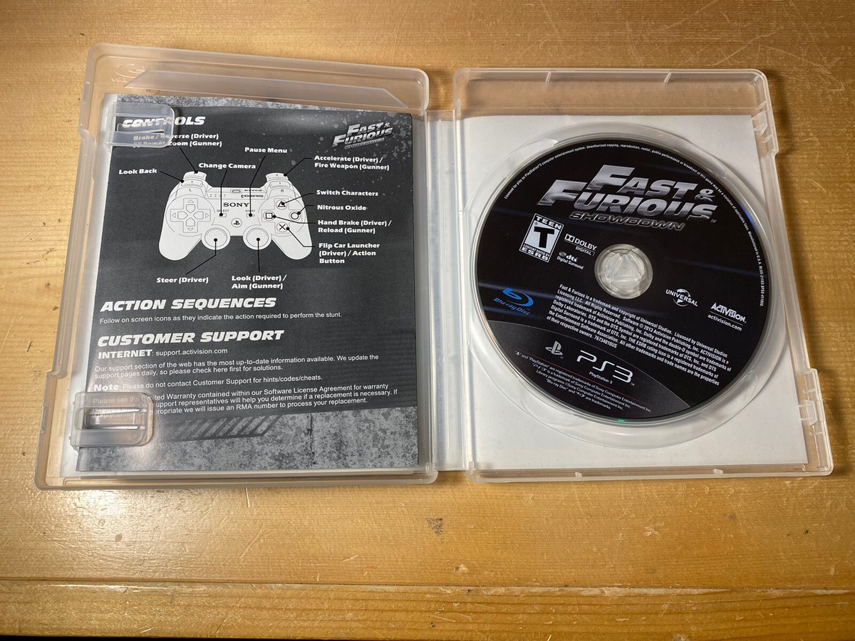Fast and the Furious Showdown Playstation 3 PS3 Complete Ships