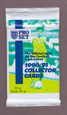 1990/91 pro set soccer cards unopened pack 