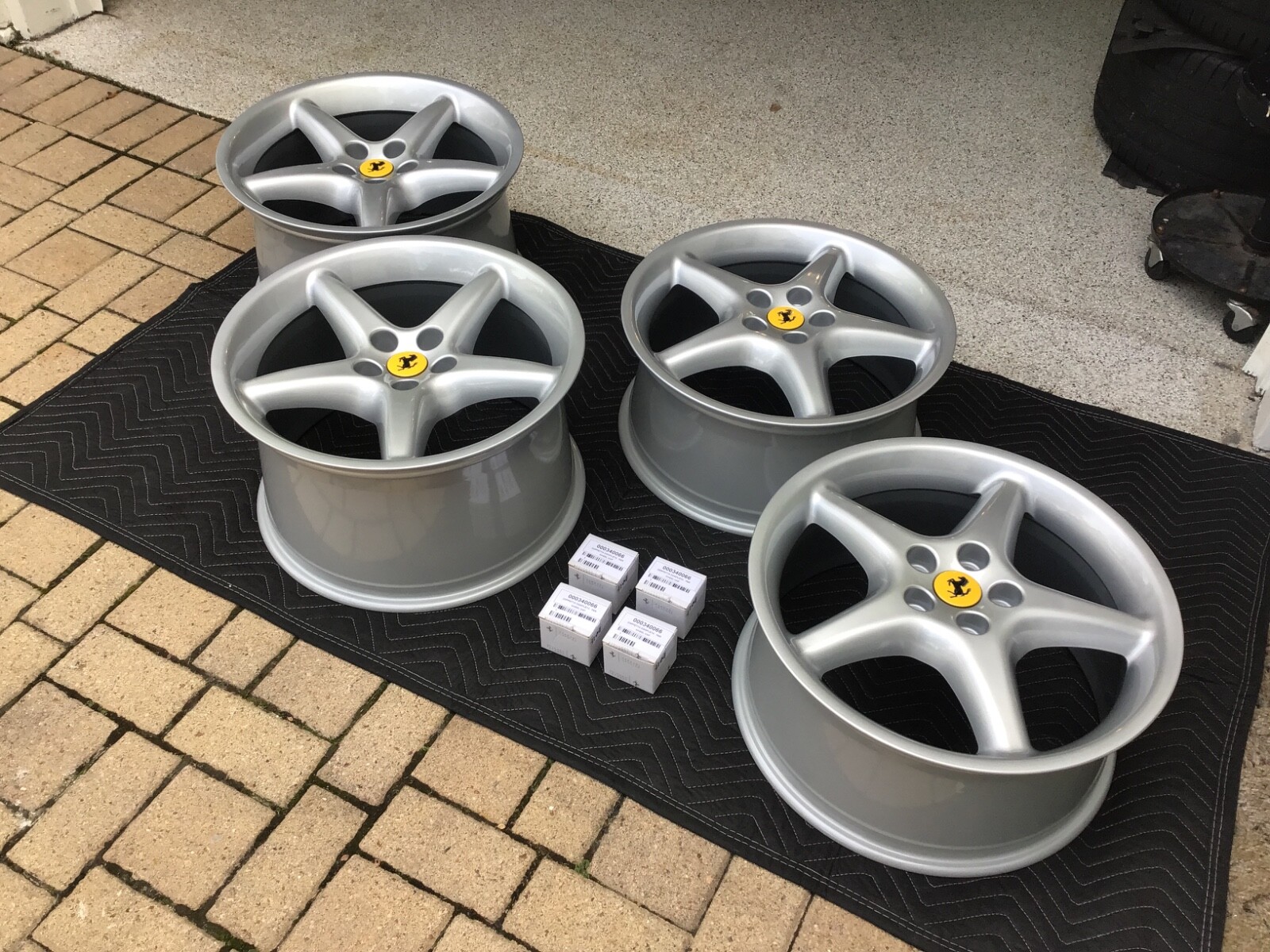 Mint 18" OEM FERRARI 550 MARANELLO WHEELS RIMS 575 456 TESTAROSSA 456GT 550M BBS