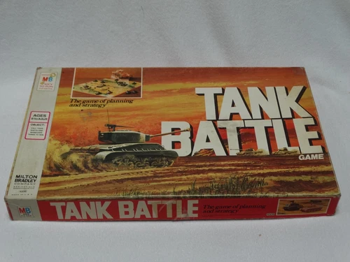Vntg 1975 Milton Bradley Military Game Tank Battle #4508  for 2 Almost Complete