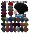 Knit Baggy Beanie Winter Hat Ski Slouchy Chic Cap Skull Men Women USA made NEW