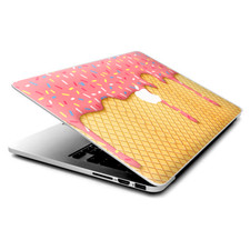 Skin Decals Wrap for MacBook Pro Retina 13" - Ice Cream Cone Pink Sprinkles