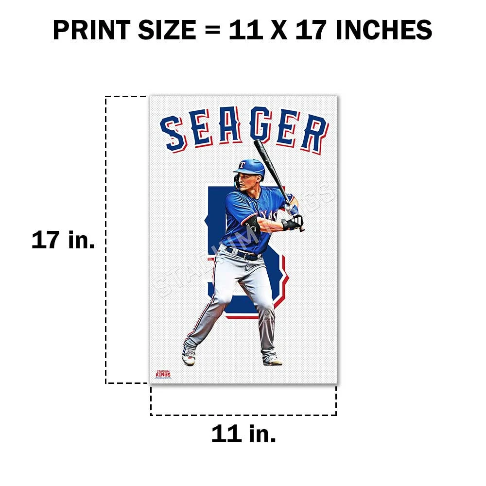 Corey Seager Texas Rangers Poster Wall Art Print