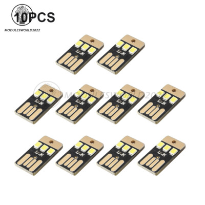 10Pcs Mini 3LED USB Light Lamp Nightlight Camping Outdoor Portable Module For PC