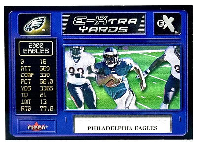 2001 Fleer E-X E-Xtra Yards Donovan McNabb Philadelphia Eagles