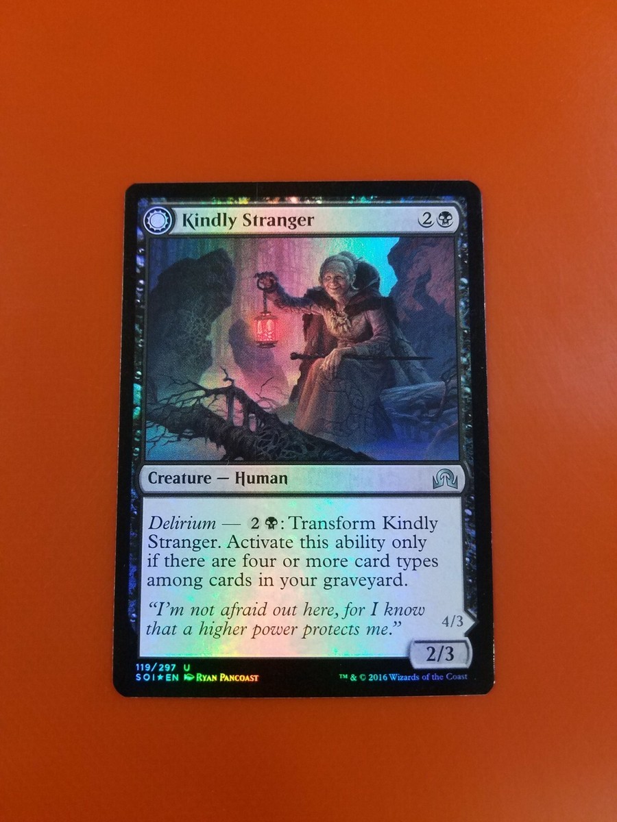 Kindly Stranger // Demon-Possessed Witch 4x FOIL SOI MTG Shadows Over Innistrad Uncommon 3 MINT + 1 NM black Kindly Stranger // Demon-Possessed Witch 4x FOIL SOI MTG Shadows Over Innistrad Uncommon 3 MINT + 1 NM black
