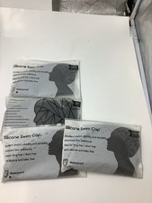 QTY 4 Silicone Swim Cap Premium 100 Silicone And Latex Free Waterproof