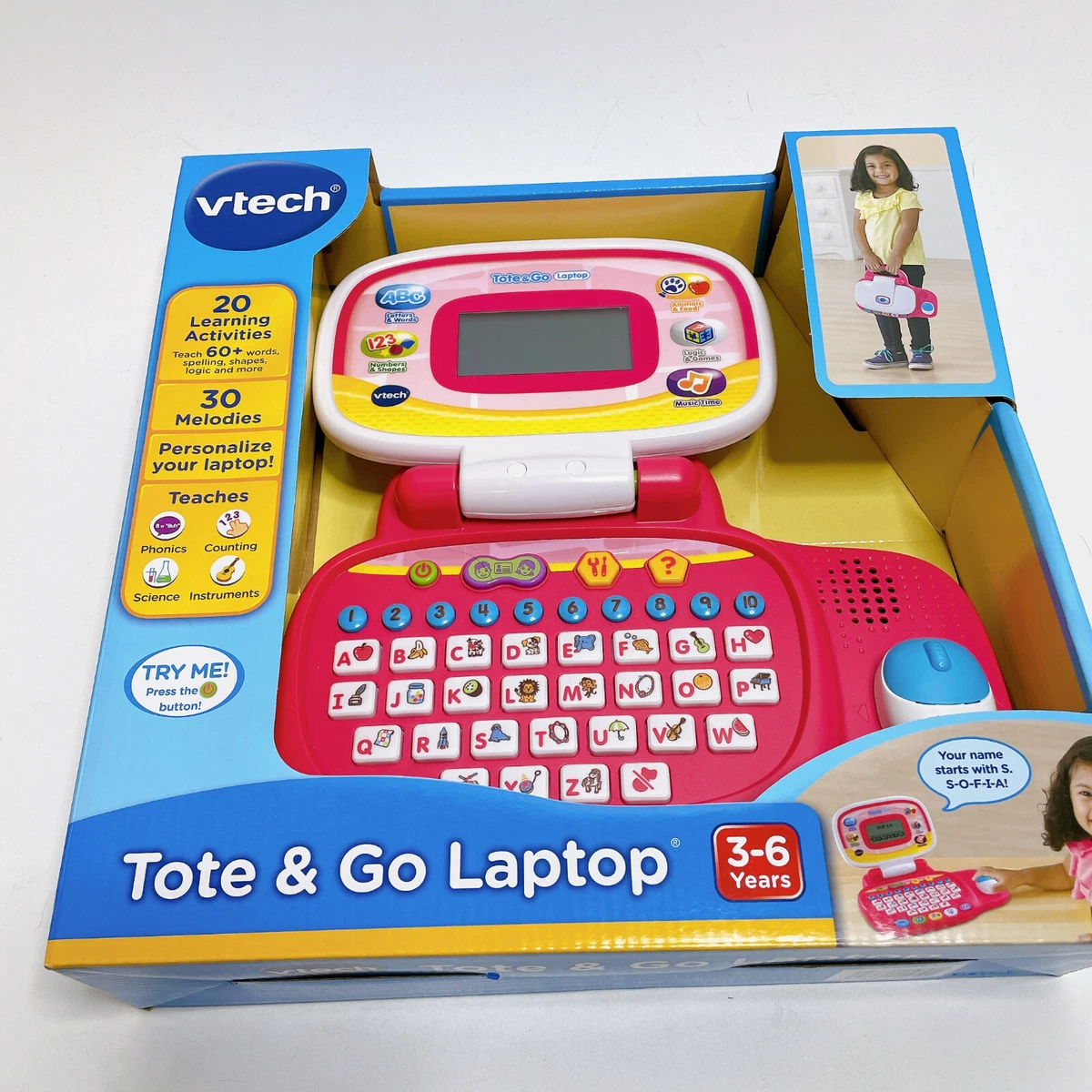 VTech Tote and Go Laptop - Pink 