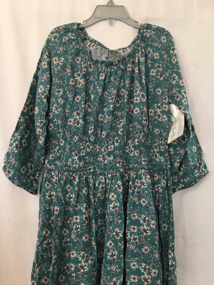 NWT Oshkosh Floral Dress Girls Size 10,12  green - Image 2 of 4