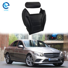 Driver Bottom Black Leather Seat Cover For Mercedes Benz C300 2015 2016-2021