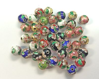 100  10mm  New Handmade Mix Cloisonne Beads