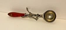 Vintage Antique Dover Mfg Co #20 Ice Cream Scoop Wood Handle