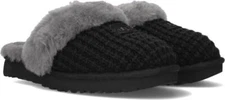 New 100% Authentic UGG Women's Cozy Knit Soft Slipper Shoes, Black