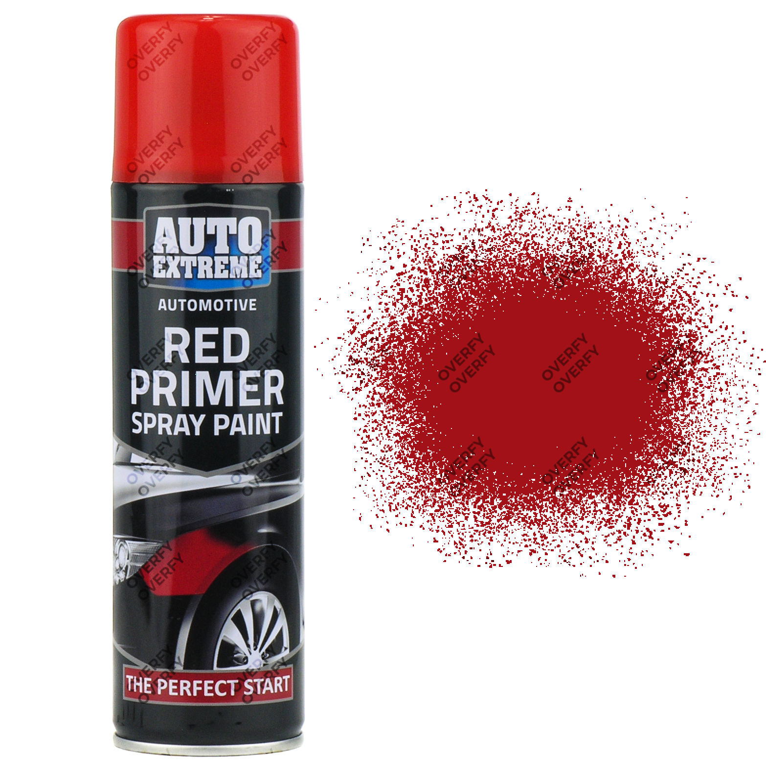 1 x 250ml Red Primer Matt Spray Paint Aerosol Can Auto Extreme Metal Wood