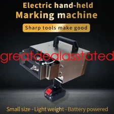 120*30mm 21V Battery Handheld Dot Peen Marking Machine Vin Engraving Machine