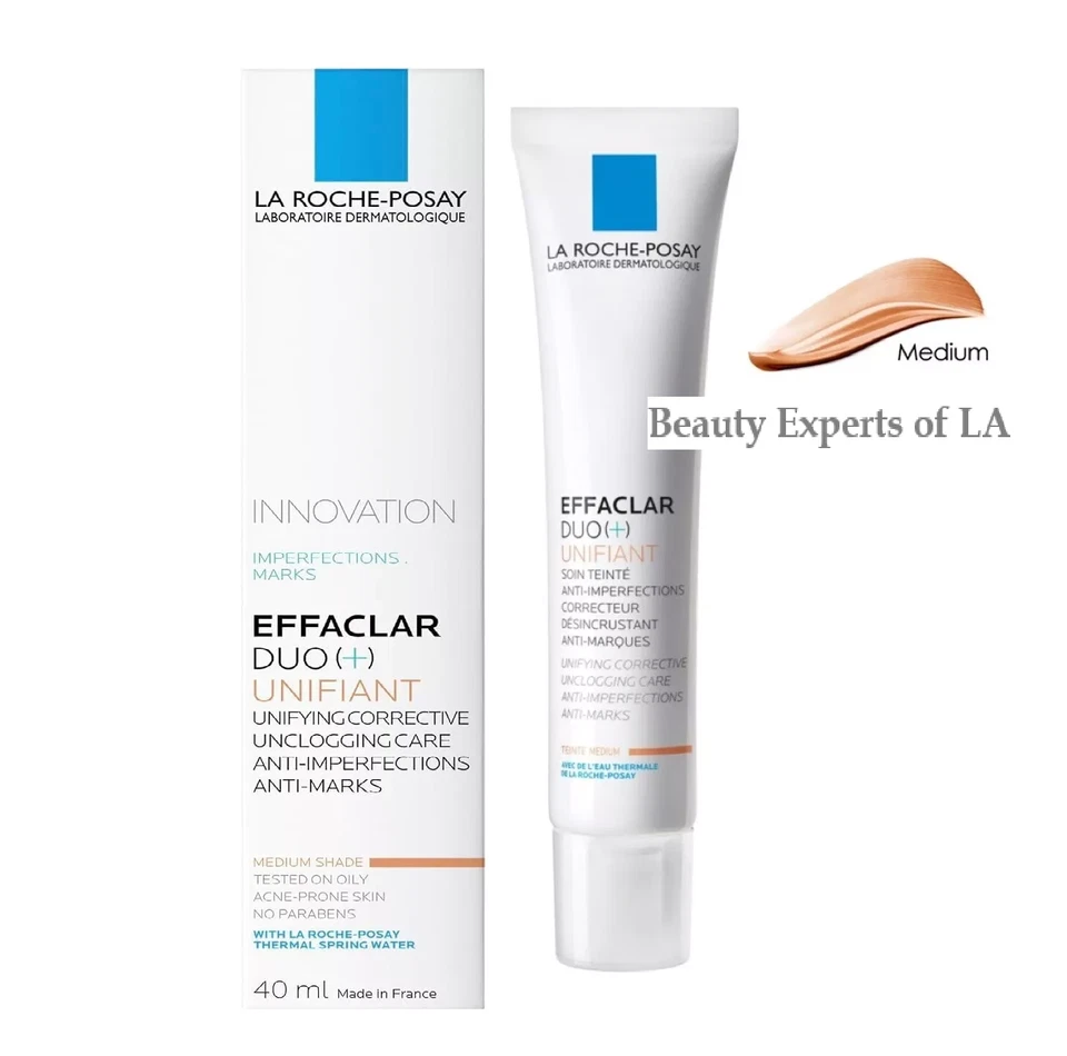 -MEDIUM- La Roche Posay Effaclar Duo + Unifiant Medium 40ml EXP 11/26 - Image 2 of 4