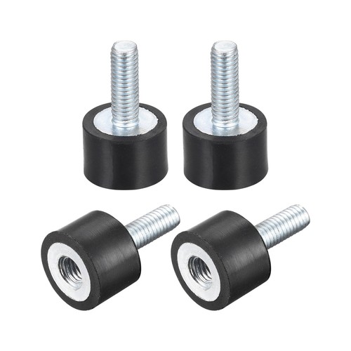 4 Supports Anti-Vibration M5 Caoutchouc 20x15mm - Isolateurs Moteur Voiture, Compresseurs