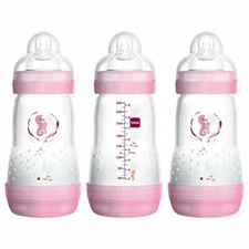 MAM Easy Start Anti-Colic Bottle 9 oz (3-Count), Baby  Assorted Colors , Sizes 