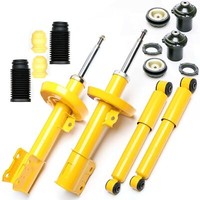 TA Sport-StoßDÄMpfer GAS 4X Vorne Hinten + Domlager VA + Staubschutz Astra G