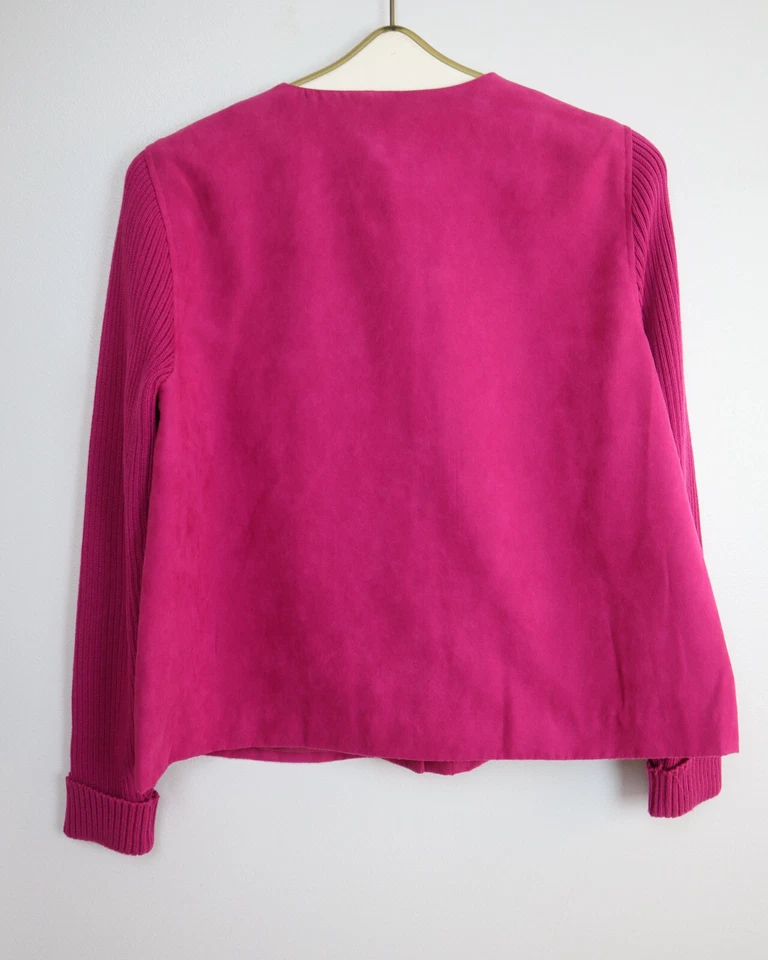 女式 FUCHSIA 粉色紫色夹克 - 工作室 - 14P 码 — 第 4/4 张图片