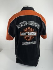 HARLEY DAVIDSON - Heavily Embroidered Mens XL Mechanic Shirt