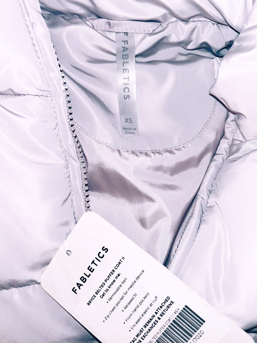 Doudoune Fabletics Bryce Puffer II - Taille L - Rose Blush - Neuf Avec étiquette - Capuche Isolante