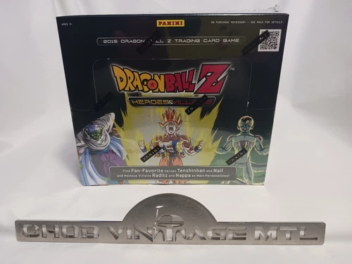 2015 Panini Dragon Ball Z Heroes & Villains Booster Box TCG DBZ - Factory Sealed