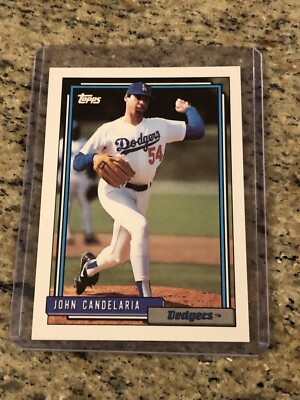 1992 Topps Baseball Card John Candelaria #363 Los Angeles Dodgers Near Mint !!