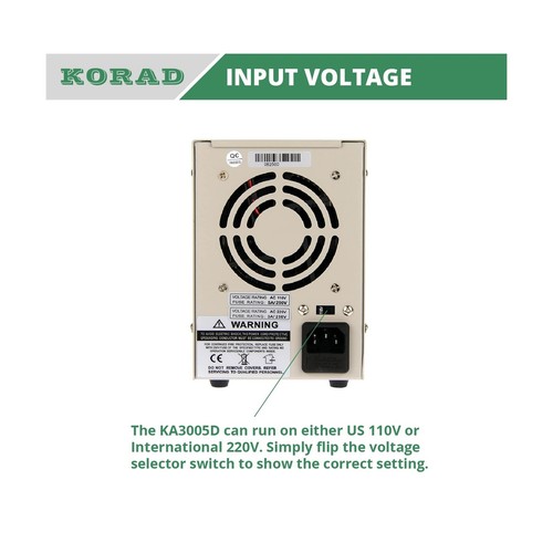 KORAD KA3005D - Precision Variable Adjustable 30V, 5A DC Linear Power Supply ... - Picture 5 of 7