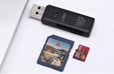 SD Kartenleser 2in1 USB 3.0 Speicherkarte Kartenlesegerät Micro XC Card Adapter