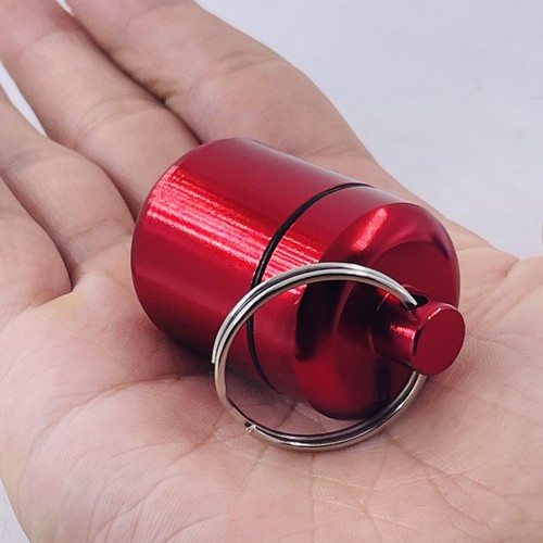 6pc/lot Waterproof Mini Portable Aluminium Pill Case Keychain Ear Plug ...