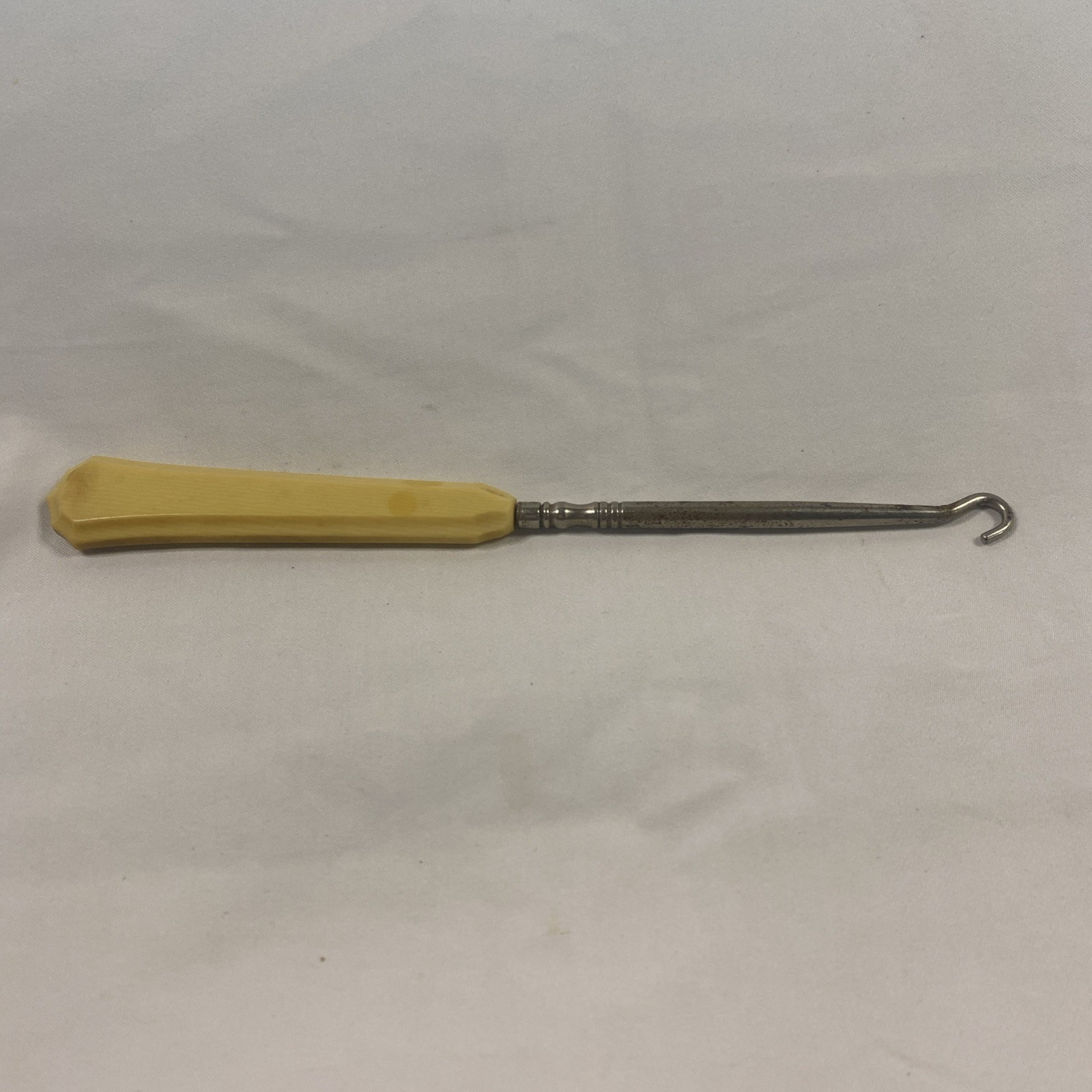 Button Hook with Bakelite or Celluloid Handle 7" - image 1