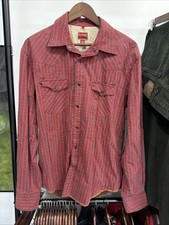 Vintage 90s Tommy Hilfiger Longsleeve Pearlsnap Shirt XL Made In USA Western